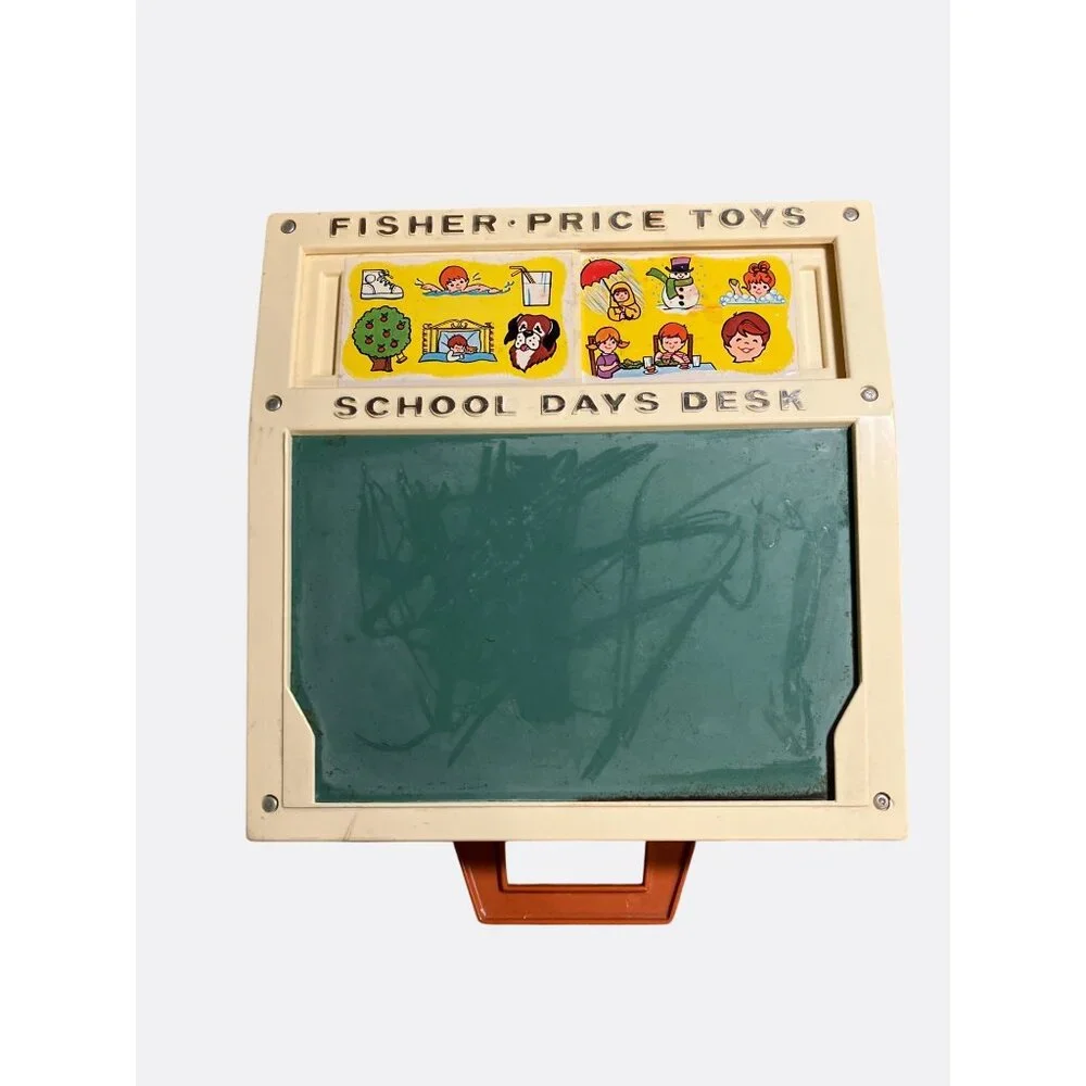 Fisher-Price School Days Desk Toy With Tray and Cards